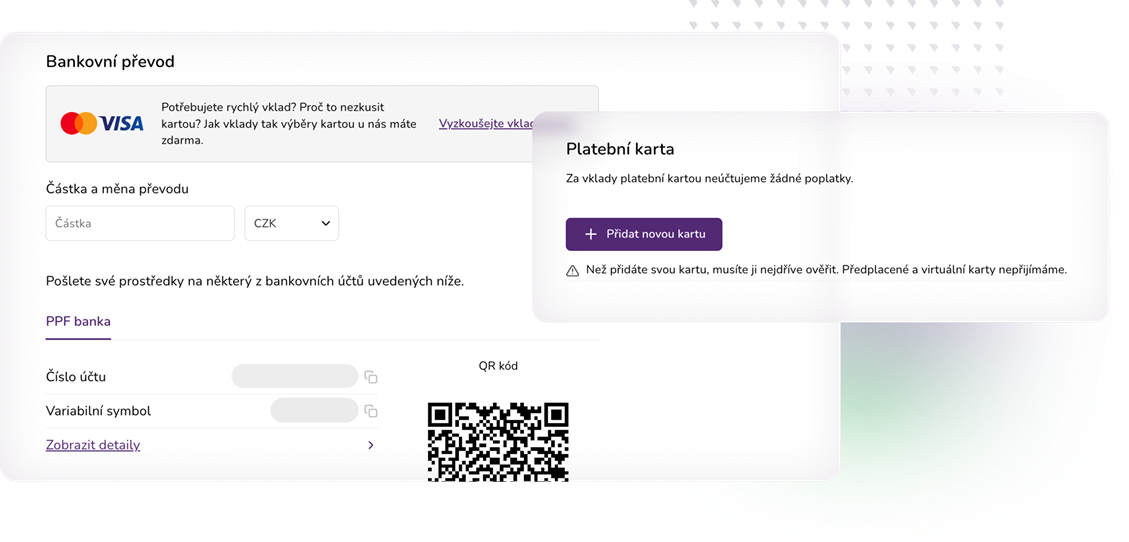 PurpleZone - převody kartou
